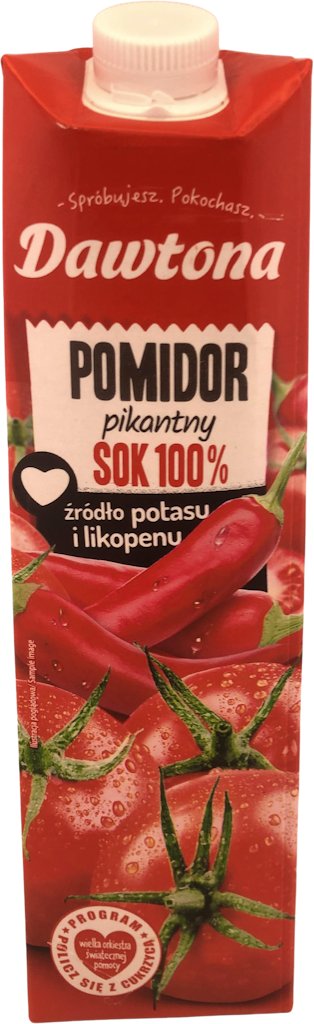 100% Tomatjuice Stark 1lit*12