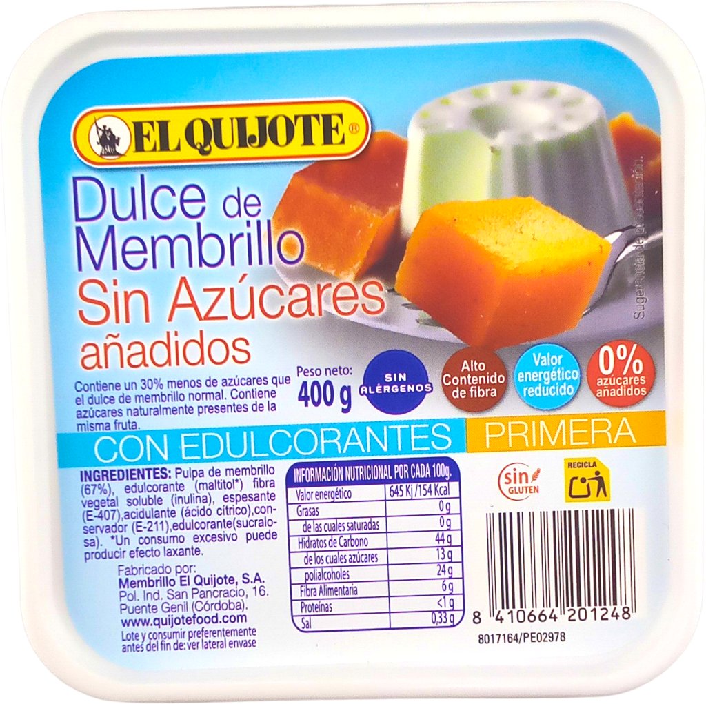 Membrillo Kvitten Sf 400g*12